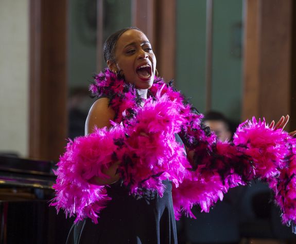 Performance major Tanya Harris